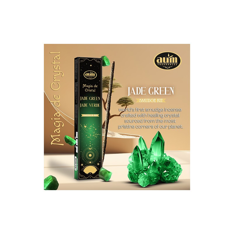 AUM INCENSO CRISTAL JADE VERDE AUM INCENSO CRISTAL JADE VERDE