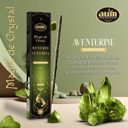 AUM INCENSO CRISTAL AVENTURINA