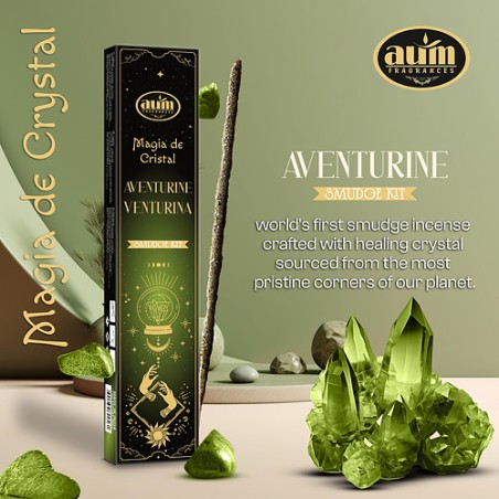 AUM INCENSO CRISTAL AVENTURINA