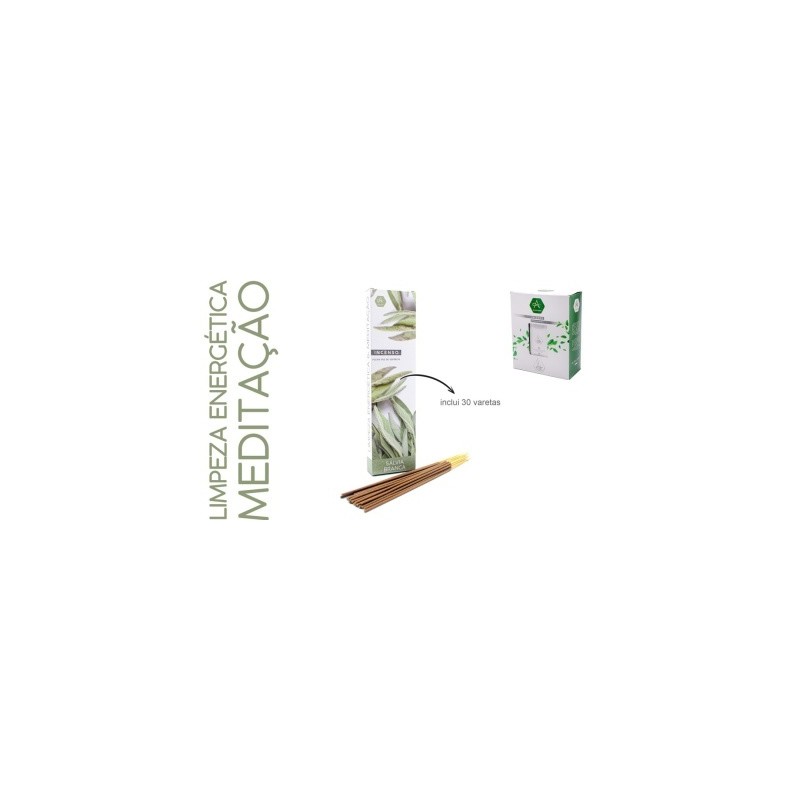 INCENSO AROMARTE SÁLVIA BRANCA 50gr INCENSO AROMARTE SÁLVIA BRANCA 50gr