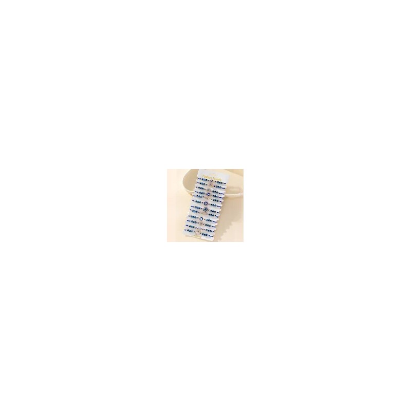 PULSEIRAS COLORIDAS OLHO TURCO AZUL C/ FIO DOURADO PULSEIRAS COLORIDAS OLHO TURCO AZUL C/ FIO DOURADO