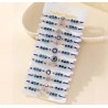 PULSEIRAS COLORIDAS OLHO TURCO AZUL C/ FIO DOURADO