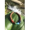 PULSEIRA RUDRASKA C/PEDRAS SETE CHAKRAS