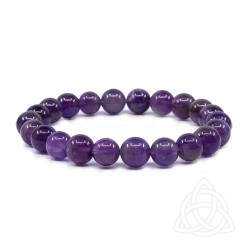 PULSEIRA AMESTISTA CONTAS DE 8mm