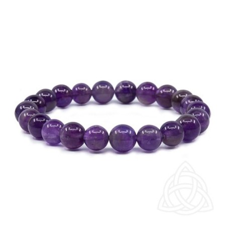 PULSEIRA AMESTISTA CONTAS DE 8mm