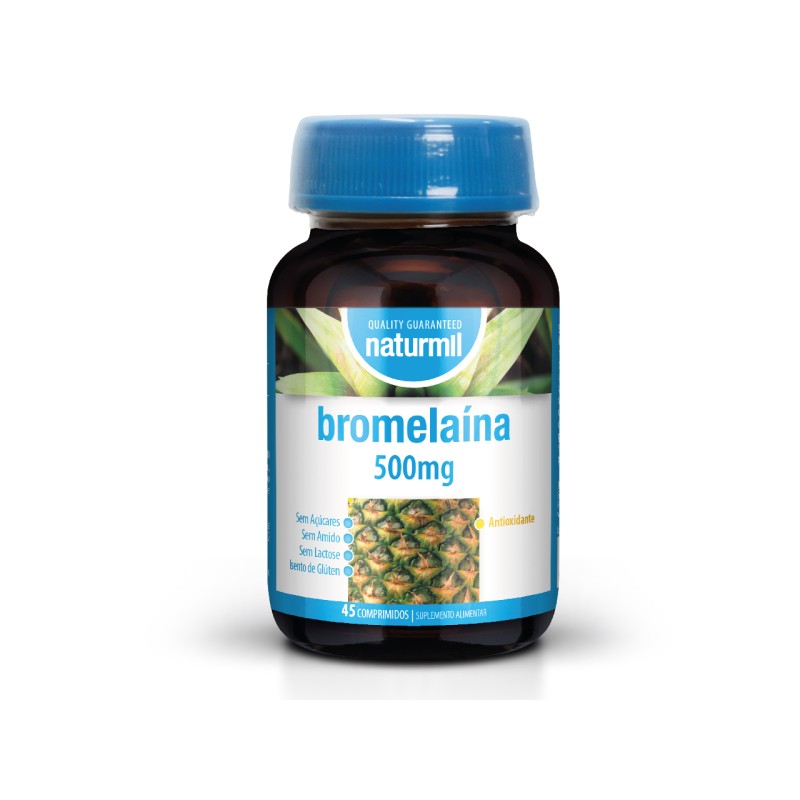 NATURMIL BROMELAÍNA 500mg 45 COMPRIMIDOS NATURMIL BROMELAÍNA 500mg 45 COMPRIMIDOS